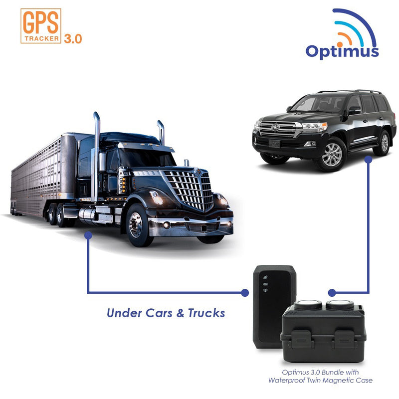 Optimus 3.0 GPS Tracker Heavy Duty Magnetic Case - 1 Month Battery
