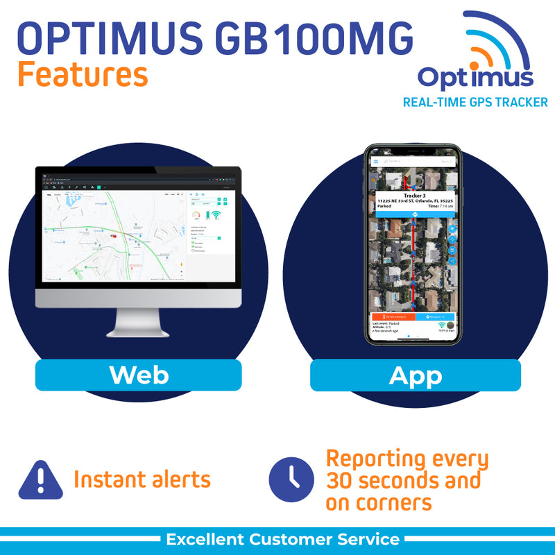 anklageren folkeafstemning skøn GB100M Easy Install Directly on Car's Battery GPS Tracker | Optimus