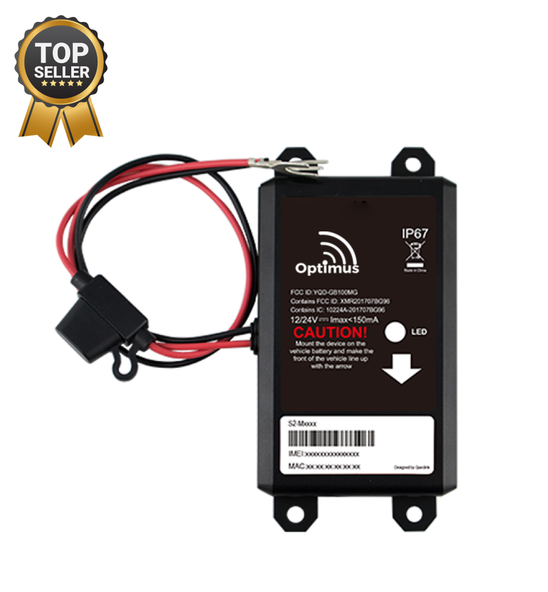 Optimus GPS Tracker for Vehicles - Easy Install Directly on Car's Battery