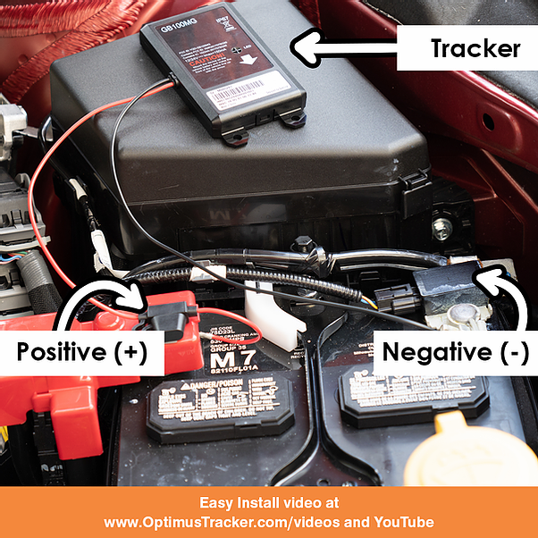 GB100M Easy Install Directly on Car's Battery GPS Tracker