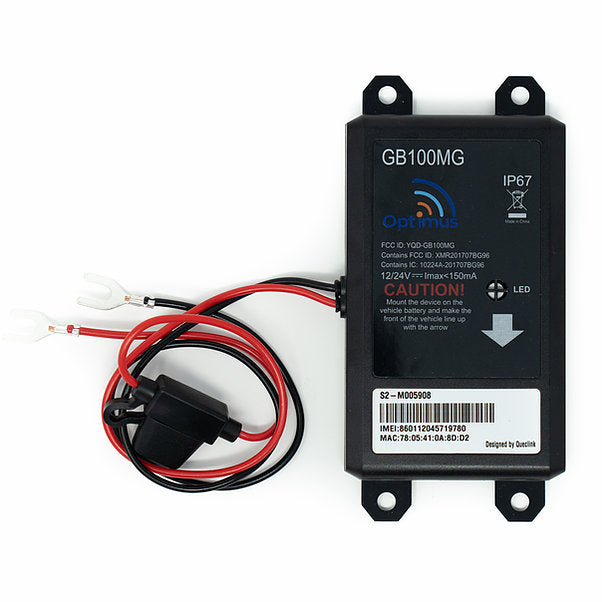 Optimus GB100M GPS Tracker for Vehicles - Easy Installation on Car's  Battery - Low Cost Subscription Plan Options